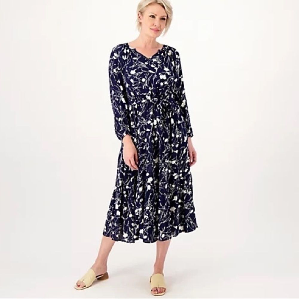 Encore by Idina Menzel Petite Romantic Tiers Dress sz XXS-Petite NWOT # bag 61
